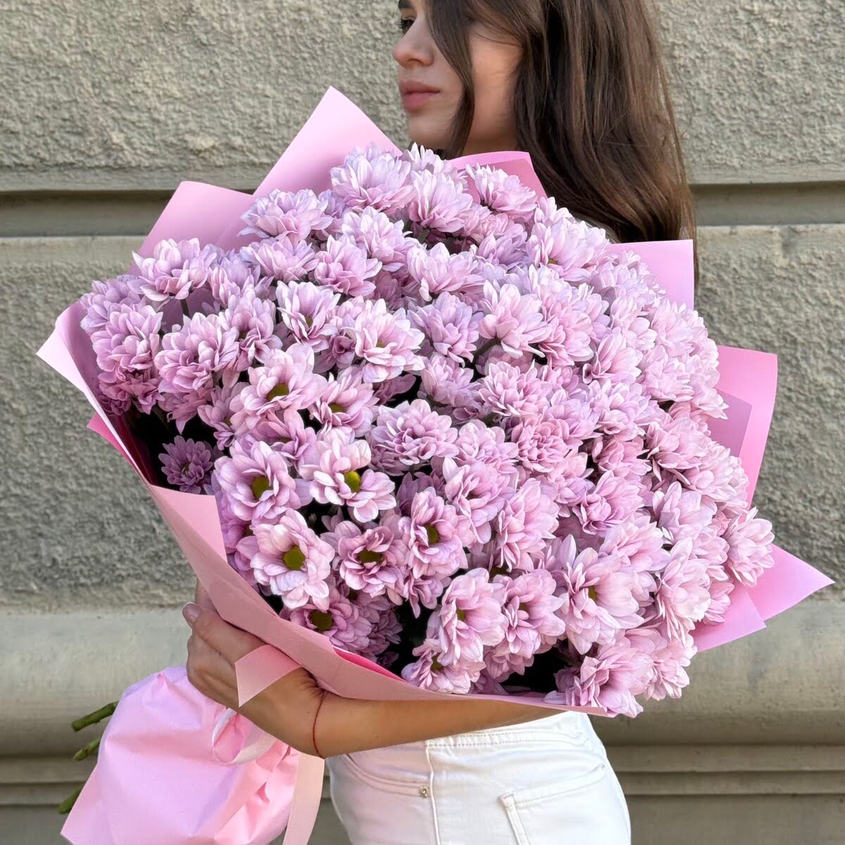 Хризантема розовая 15шт.